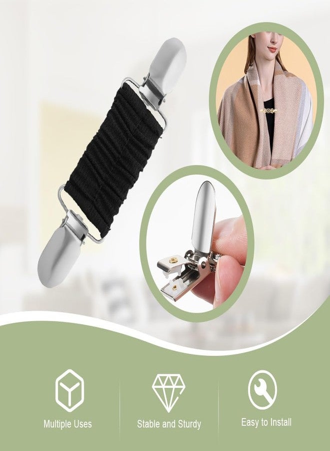 FDKYOEK 5 PCS Vintage Cinch Clip, Dress Clips Back Cinch, Retro Cardigan Collar Shawl Clips for Women, Brooch Clip for Women Clothing, sweater, Shirt, Jacket, Scarf - Image 4